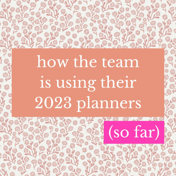 Meet the Team's 2023 Planner Spreads