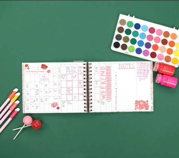 Middle School in a Mini Vertical Week + Month Planner