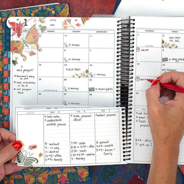 The Ultimate Guide to The Scout Planner: How to Use the Month + Week Layout