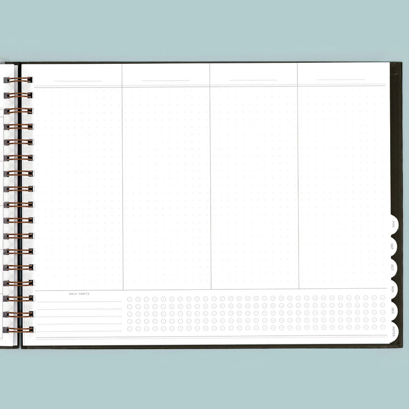 THE ROSE Formerly called 4 column/project. Monthly view on the left, 4 columns on the right. Ideal for organizing life by categorized...