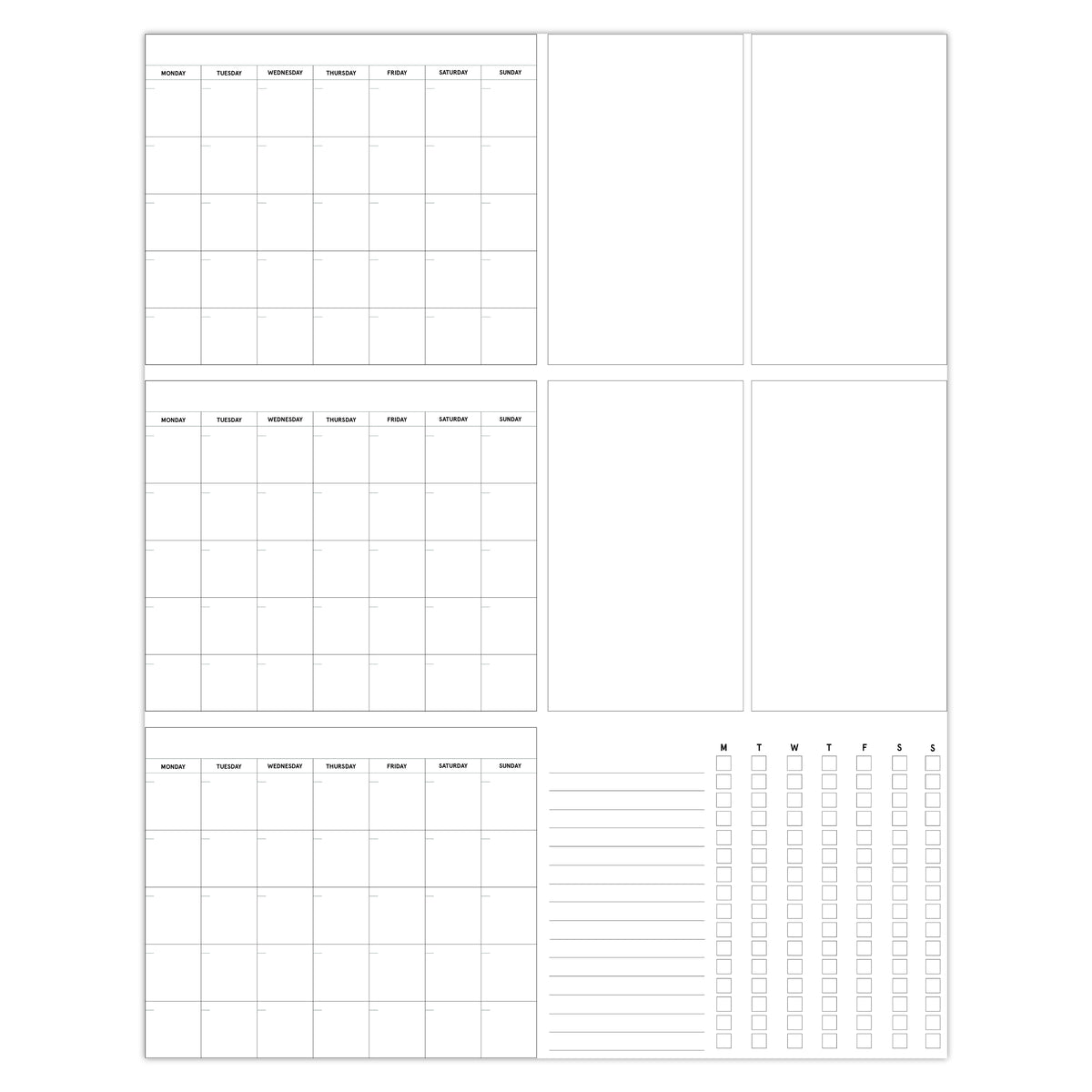 Quarterly Wall Calendar - Printable | laurel denise