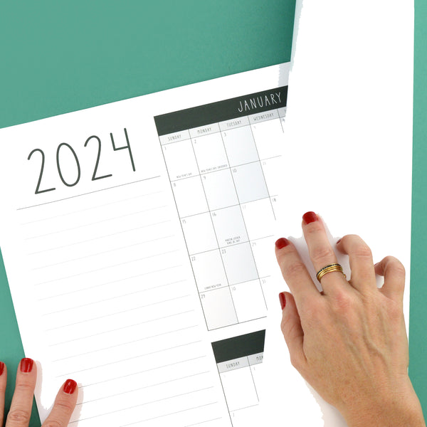 Year Wall Calendar Printable Year Wall Calendar Printable