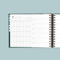 2025 MINI Horizontal Week + Month Planner, Evergreen