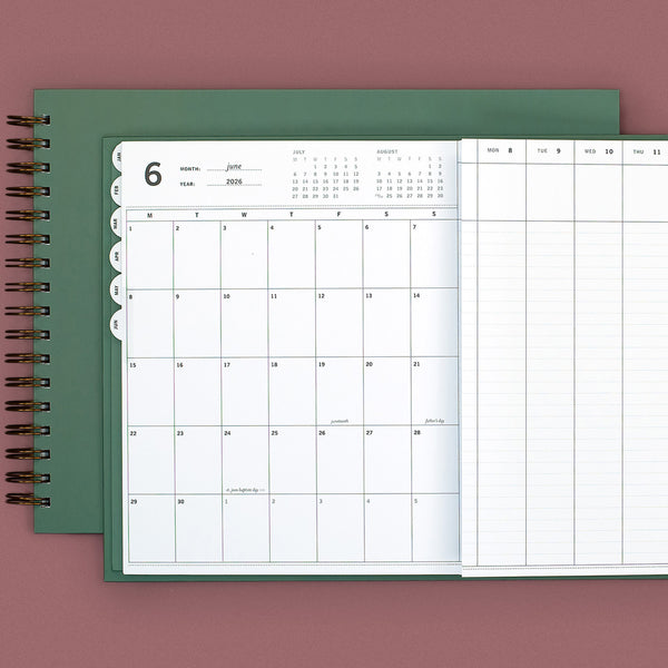 2026 | The Anne Planner | The Parsonage (vertical week + month)