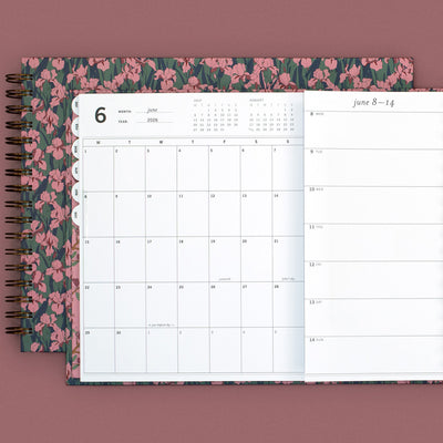 2026 | The Nancy Planner | Pemberly Gardens (horizontal week + month) | Large + Small card image