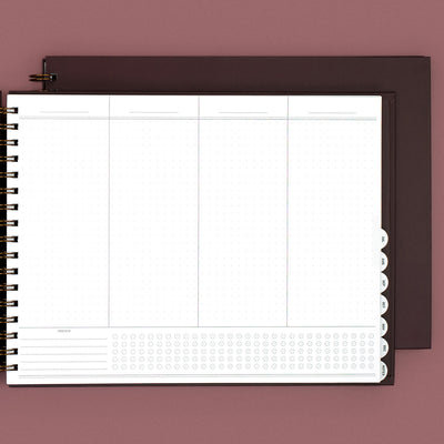 2026 |The Rose Planner | Mr. Darcy's Study (4 column/project) | Large + Small card image