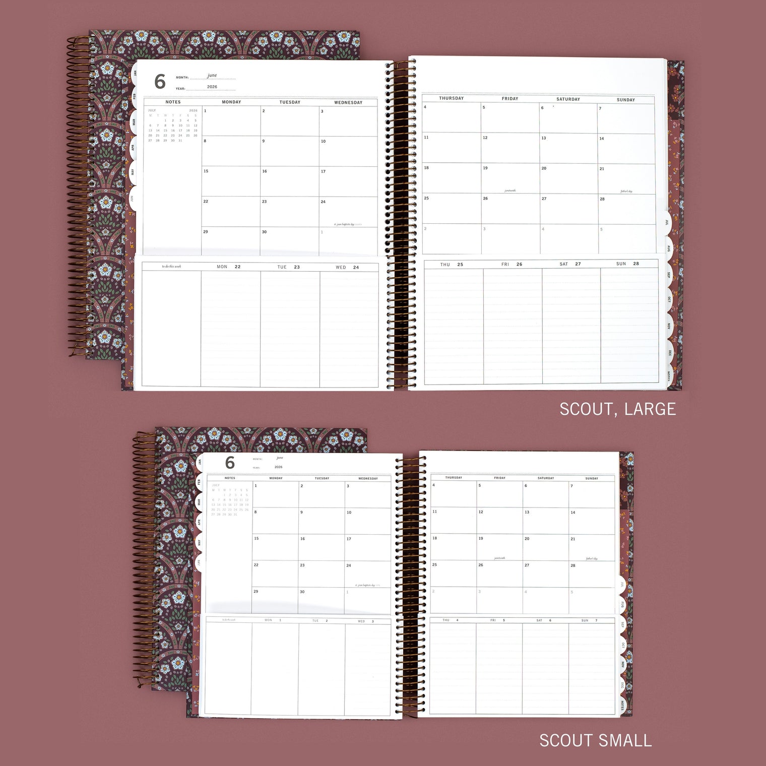 2026 | The Scout Planner | Bennet Sisters (portrait) | Large + Small