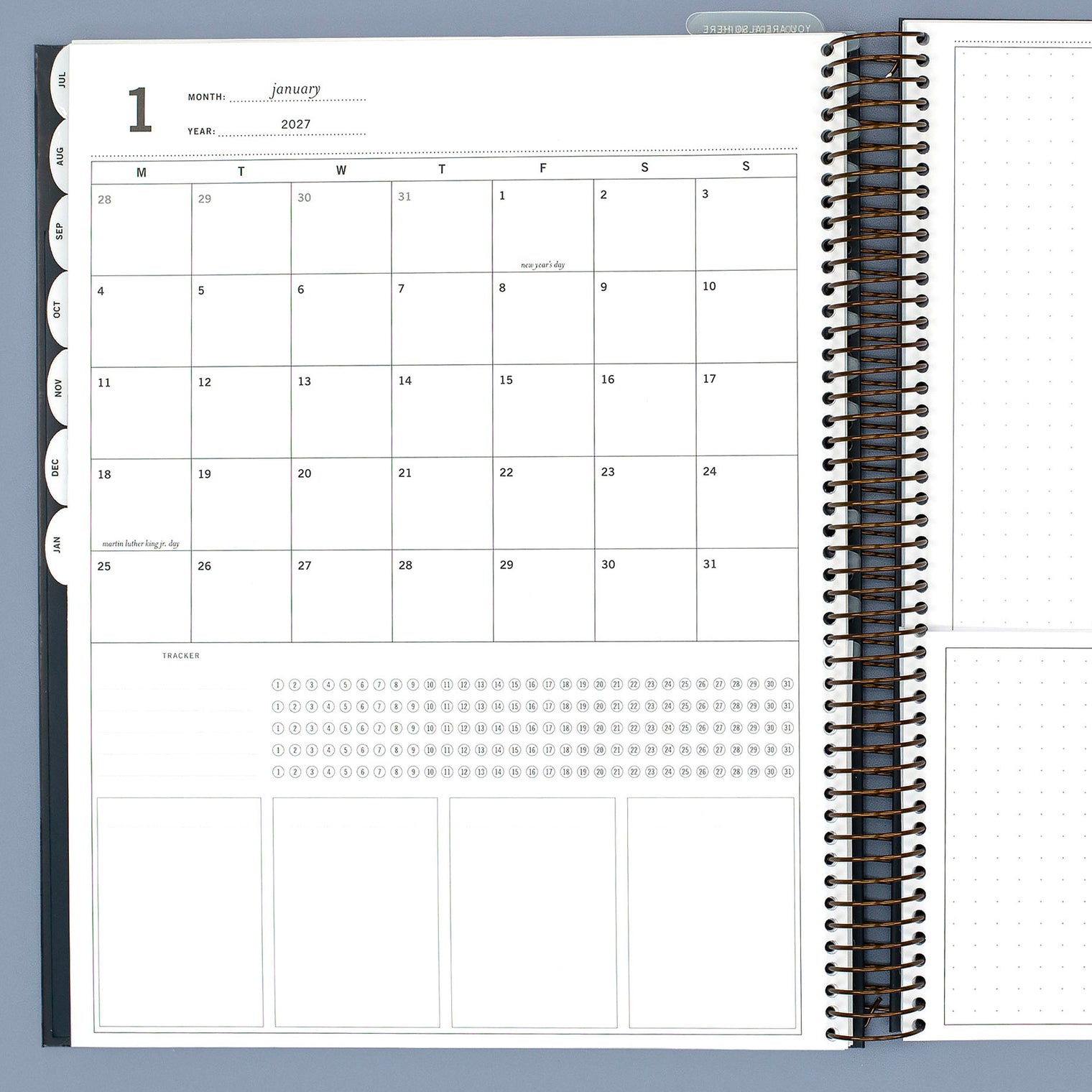 CATEGORIZED LISTS + TRACKER, LARGE