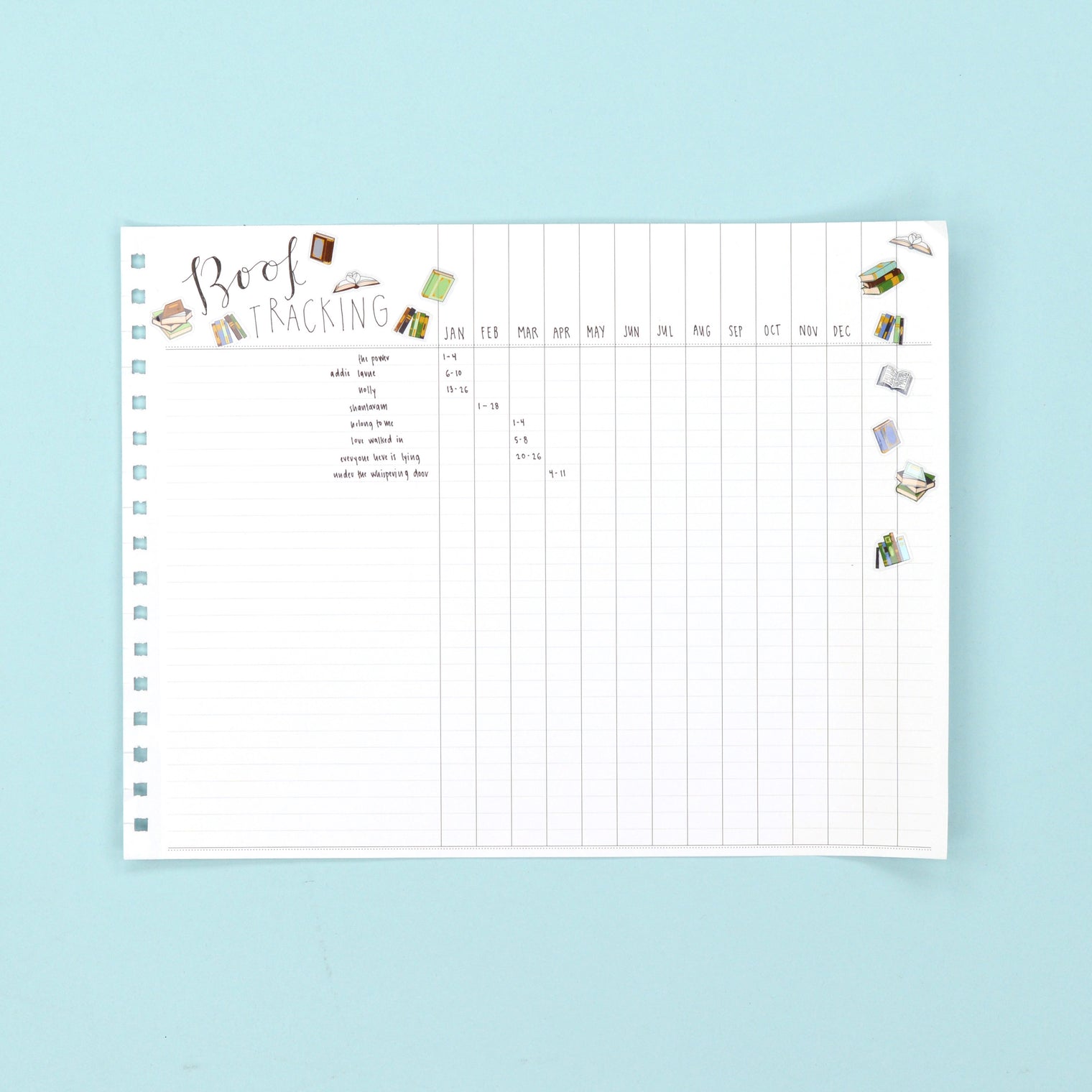 SAMPLE - BOOK TRACKER