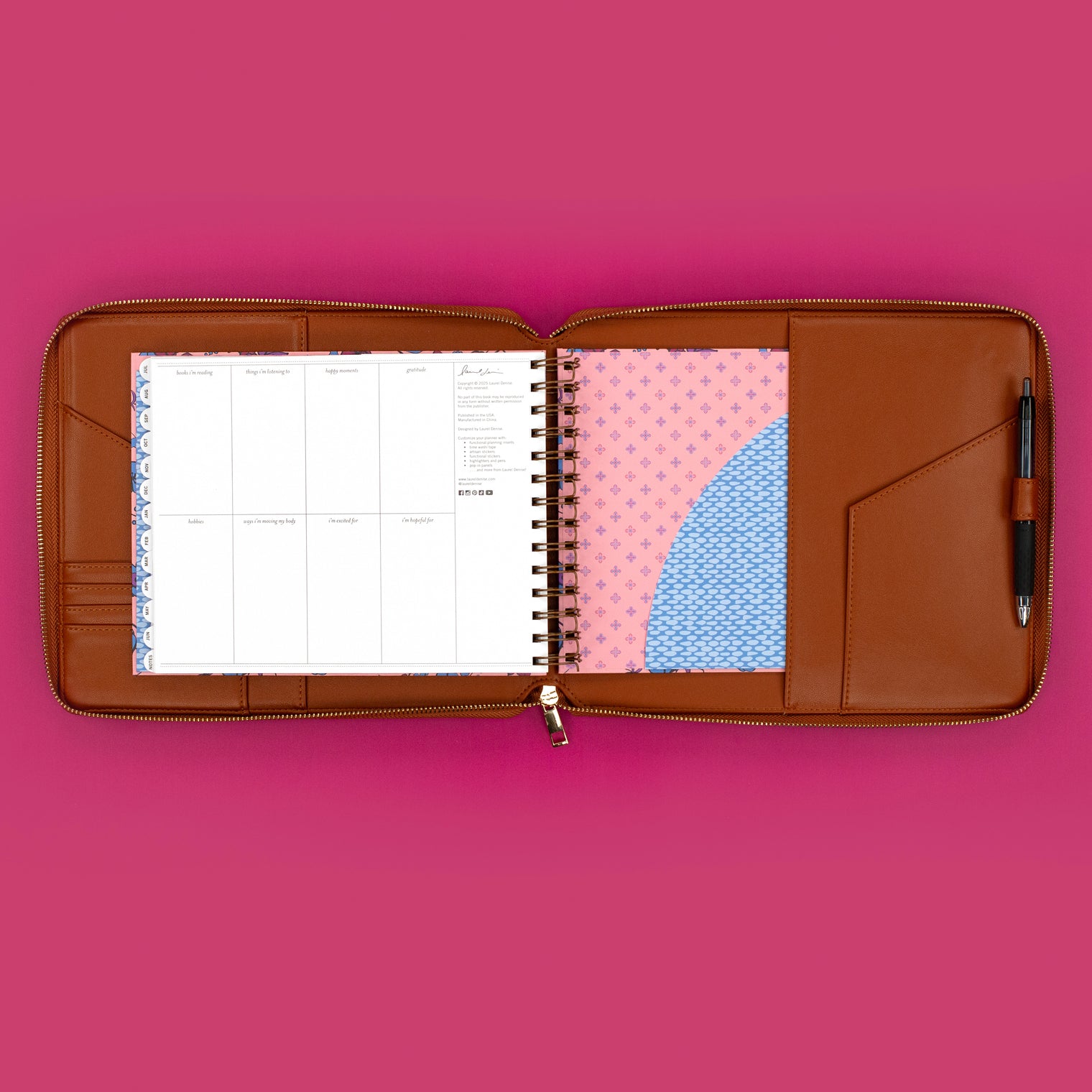 MINI WITH PLANNER INSERTED