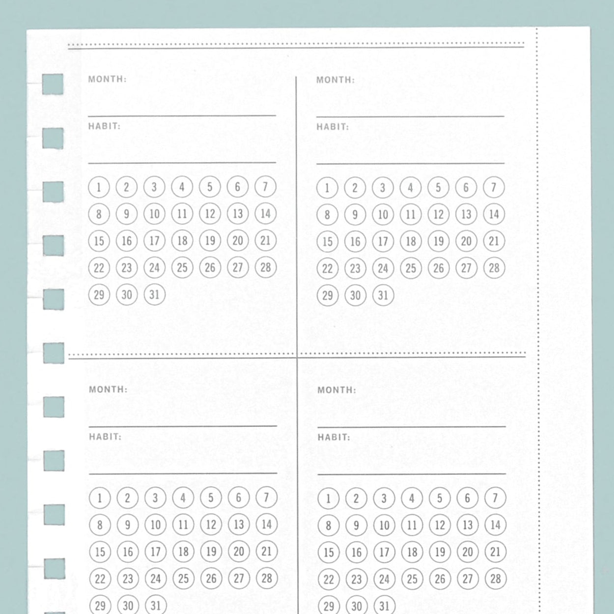 Planner insert pages laurel denise habit tracker planner refills