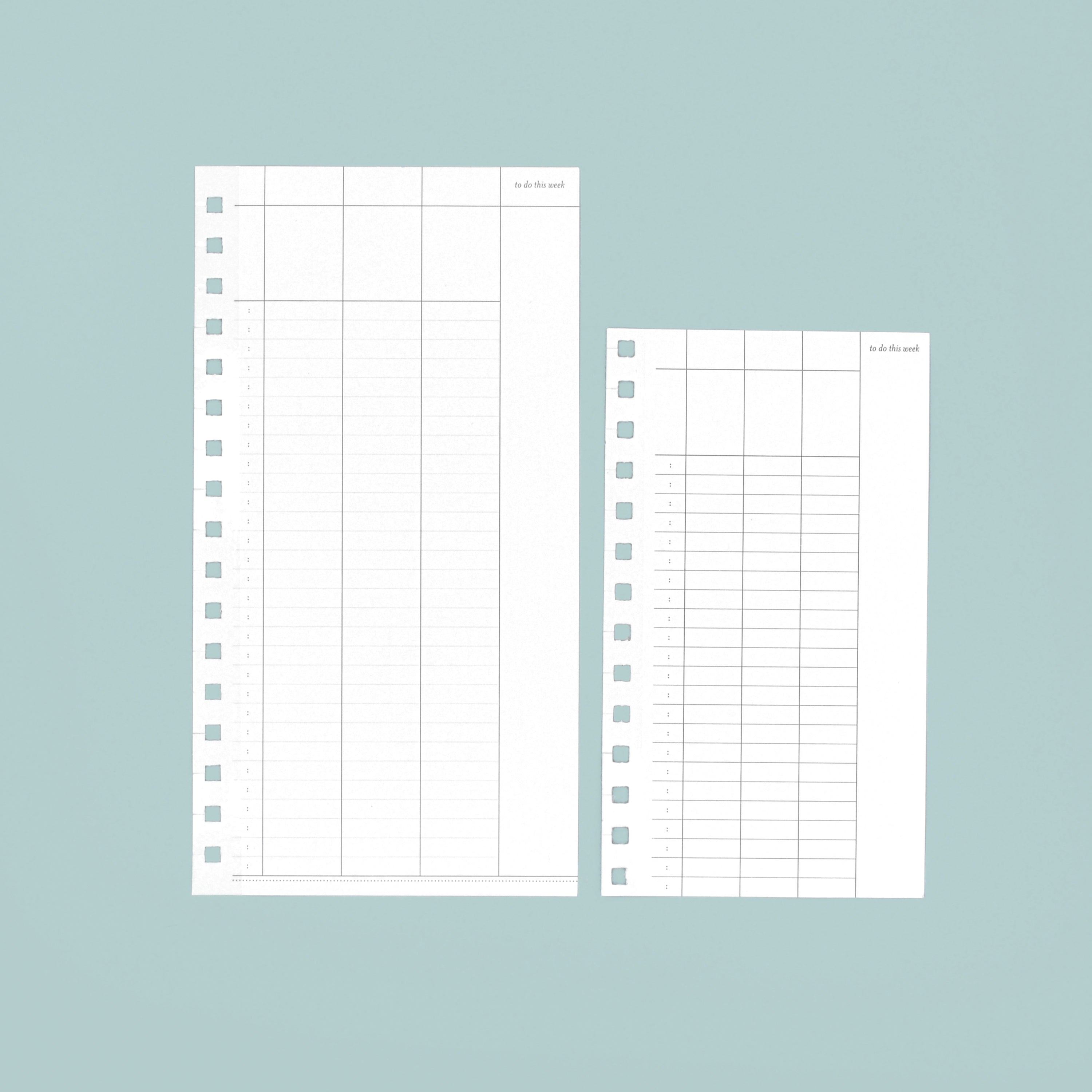 Vertical Week/Hourly Schedule