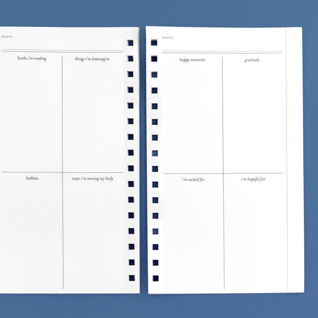 Planner Insert Pages, Feel + Do