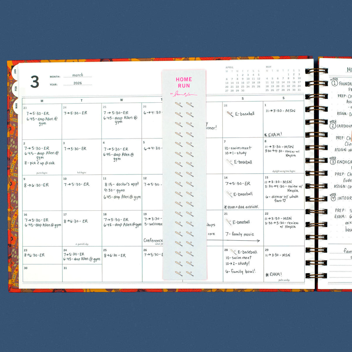 In Rose, Size Large Planner