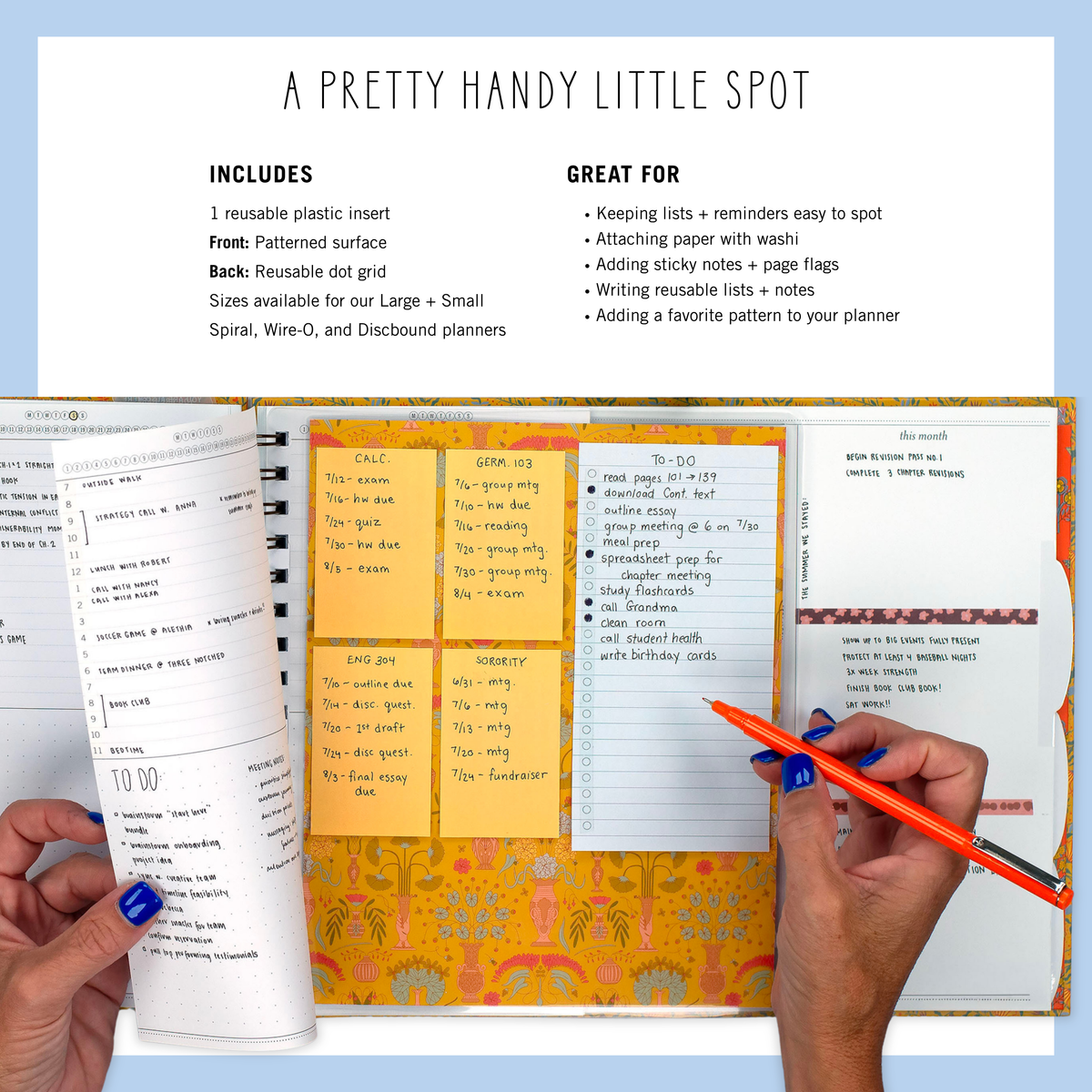 Product Features + In Use