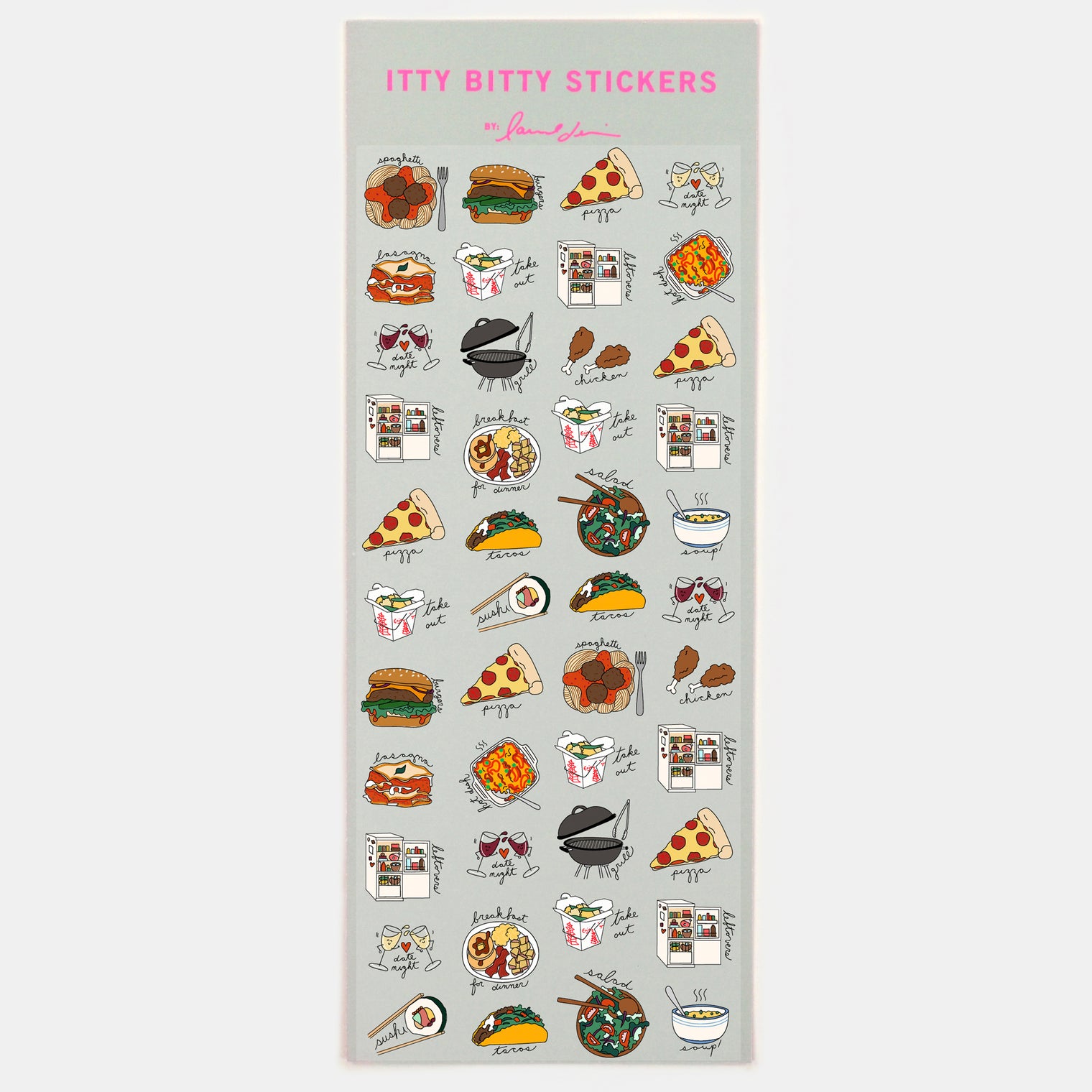 Meal Planning Stickers – Food Icons for Organized Weeks | laurel denise