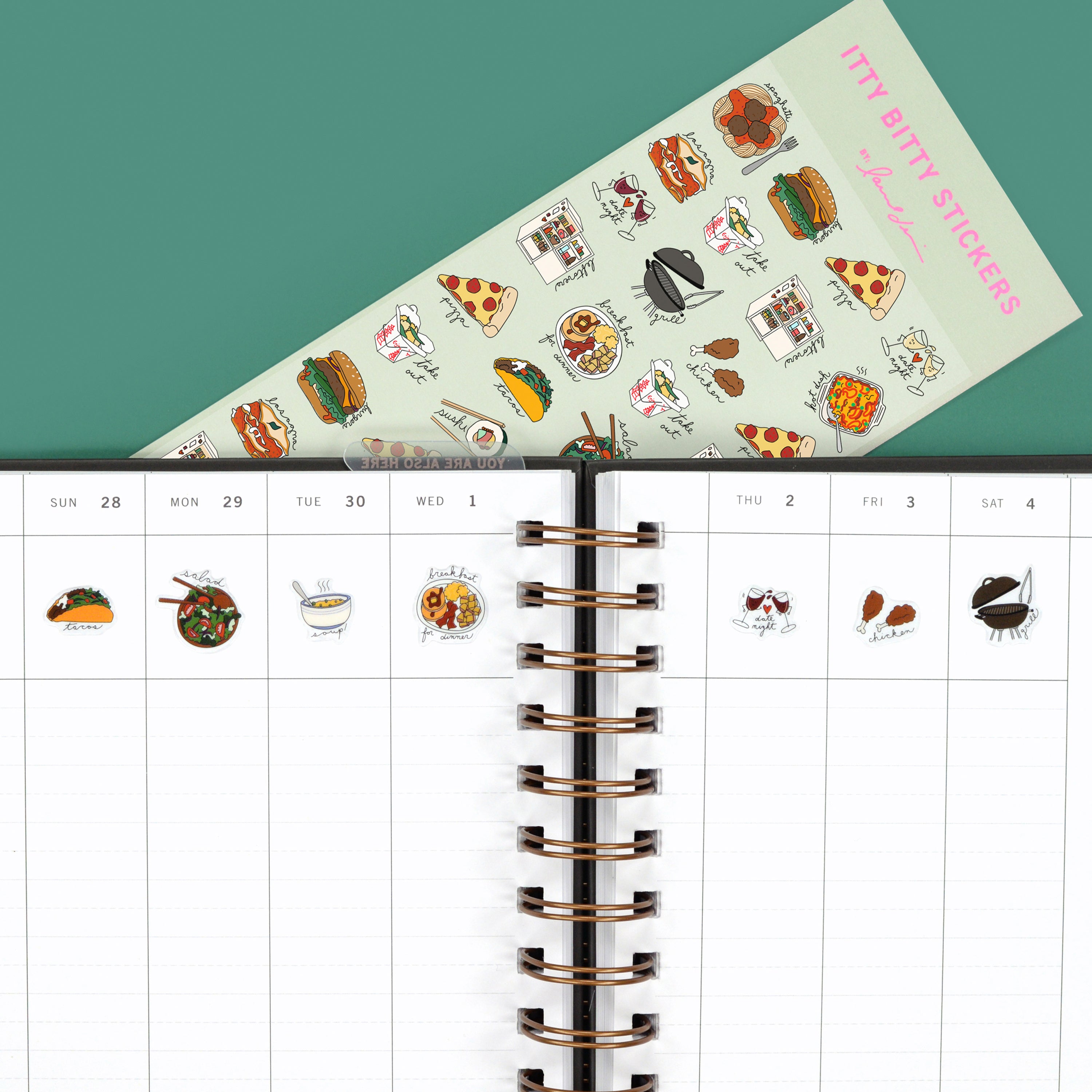 Meal Planning Stickers – Food Icons for Organized Weeks | laurel denise