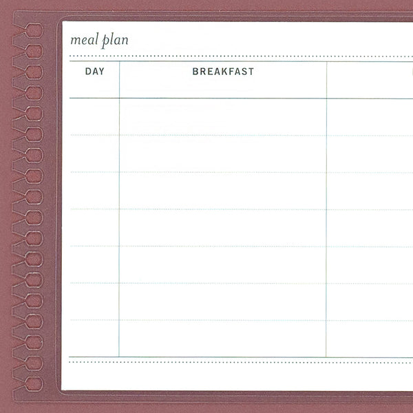 Meal Planner PLASTIC Insert