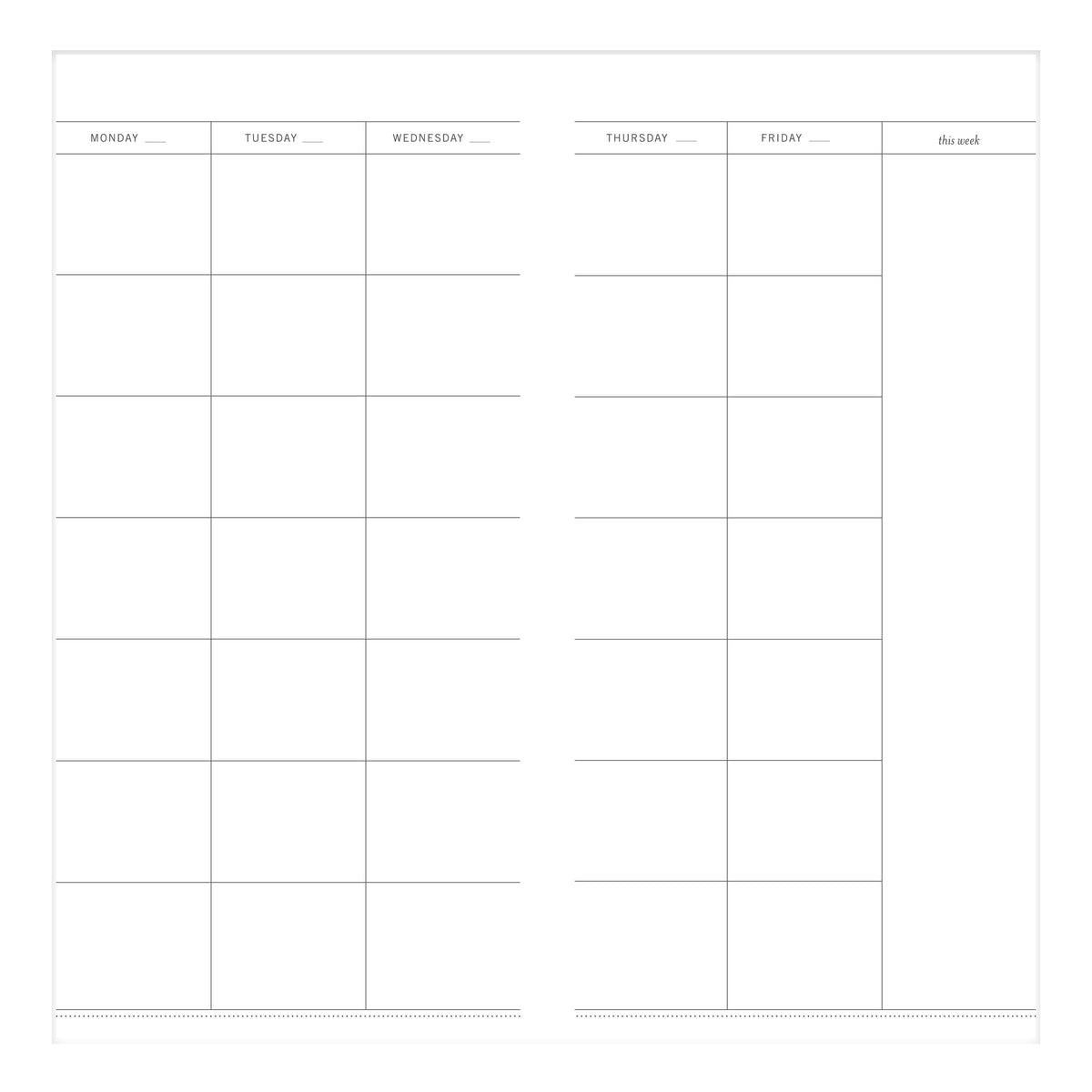 7 Block Schedule Teacher Printable laurel denise