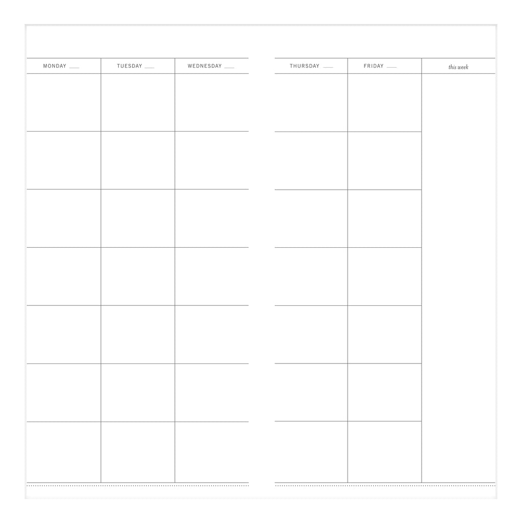7 Block Schedule - Teacher Printable