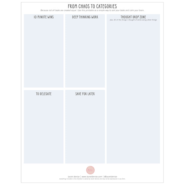 PRINTABLES Laurel Denise