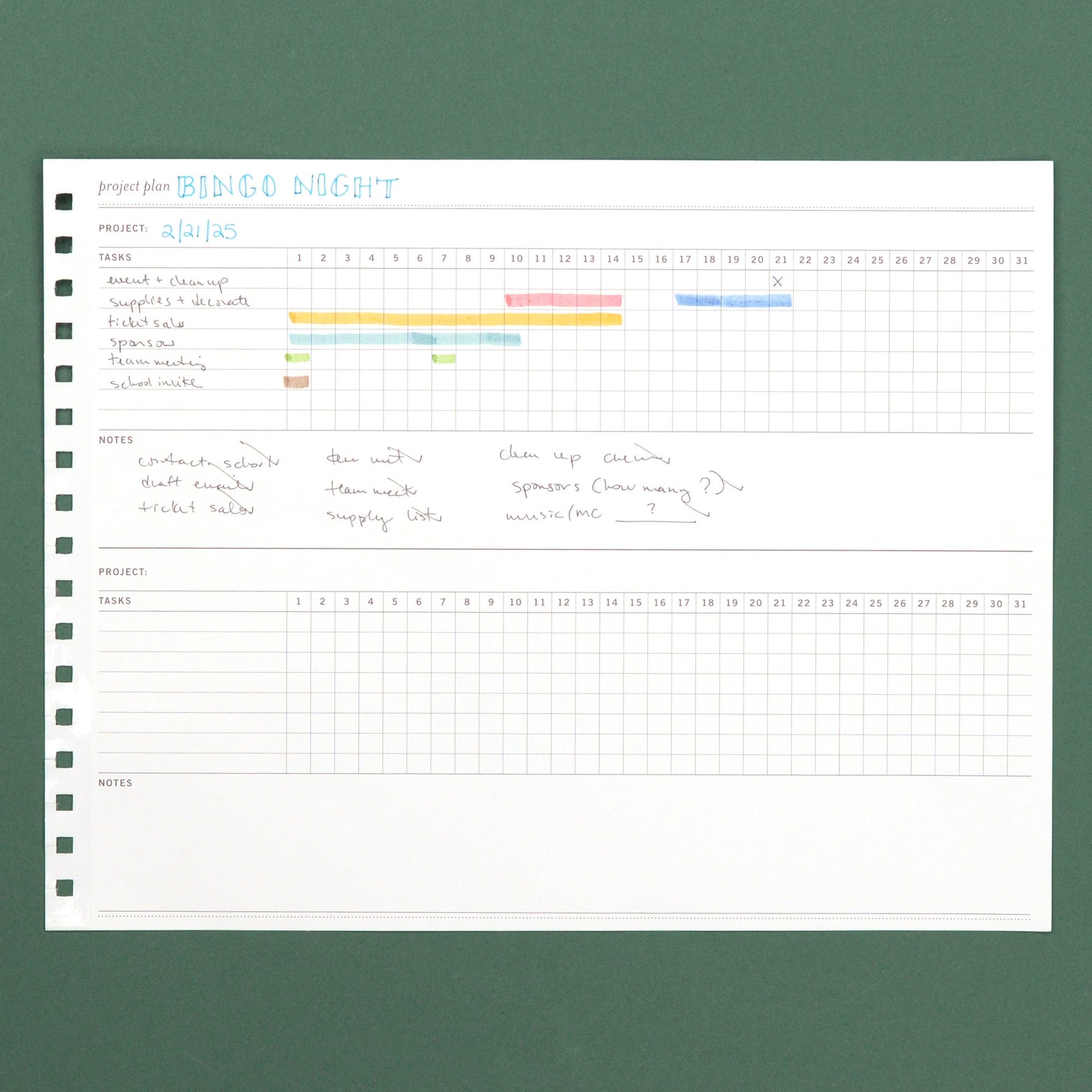 PTO | 31 Day Project Plan