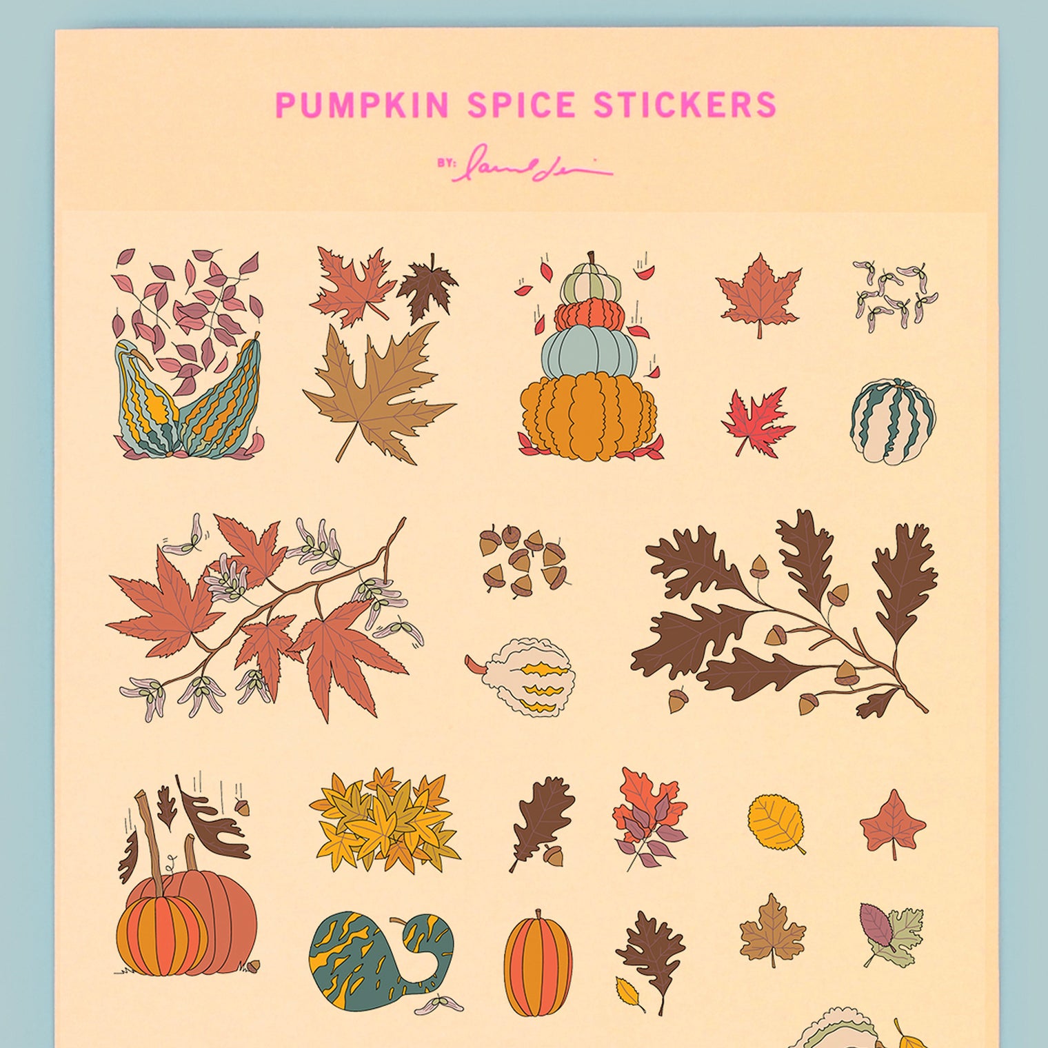 Pumpkin Spice Stickers