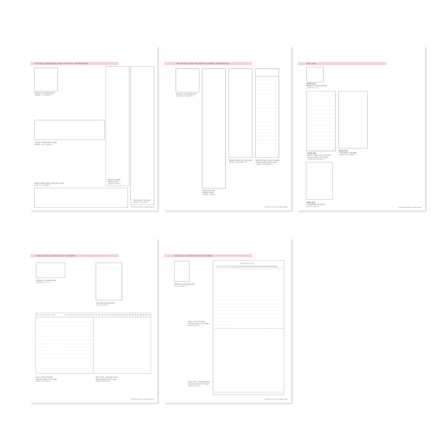 Size Comparisons Printable