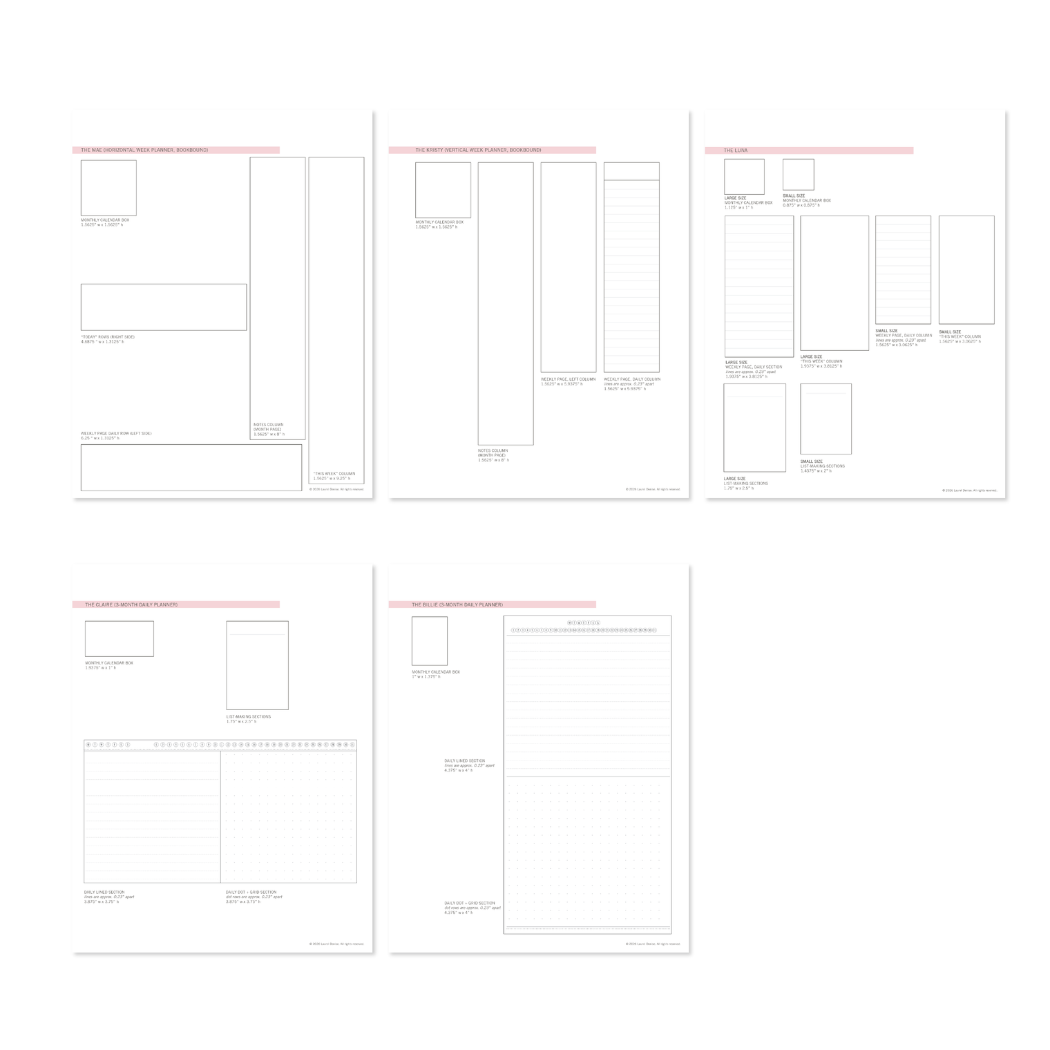 Size Comparisons Printable