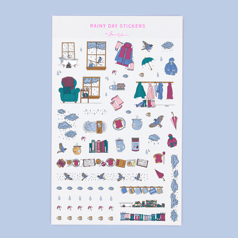 Rainy Day Stickers | laurel denise
