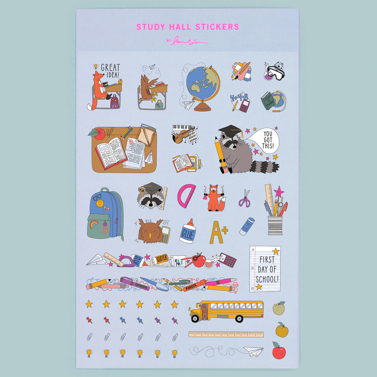 Hall Stickers Study Hall Stickers | laurel denise