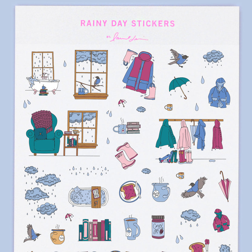 Rainy Day Stickers | laurel denise