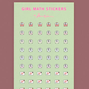 Mini Girl Math Stickers | laurel denise