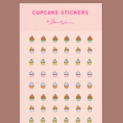 Mini Cupcake Stickers card image