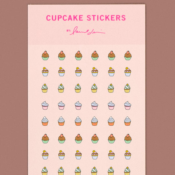Mini Cupcake Stickers