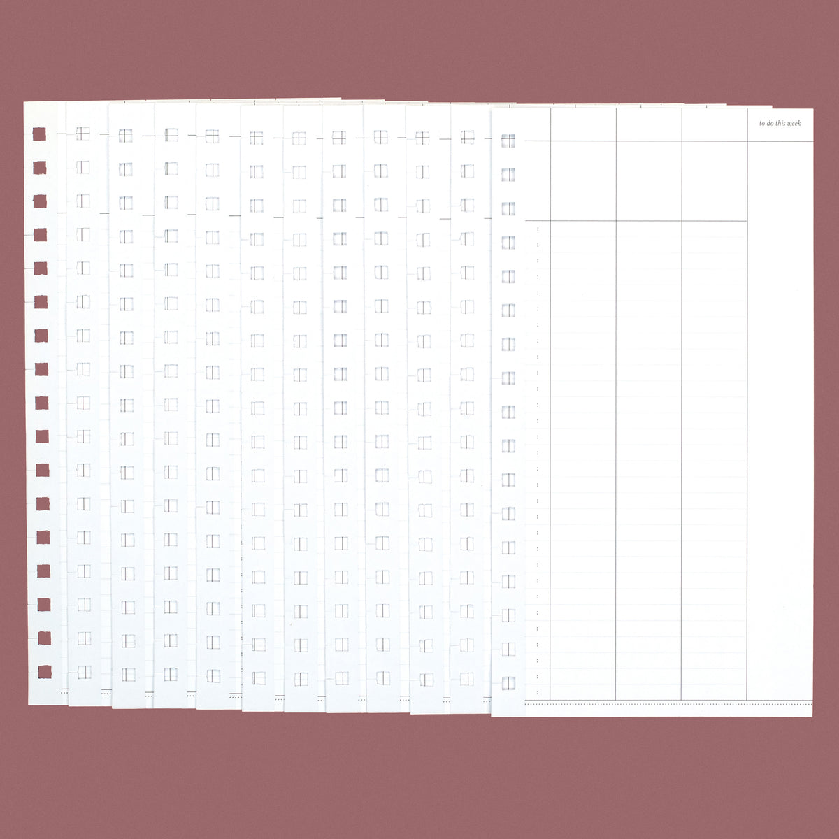 Time Insert Paper Weekly Schedule Planner Inserts for Time Blocking | Laurel Denise ...