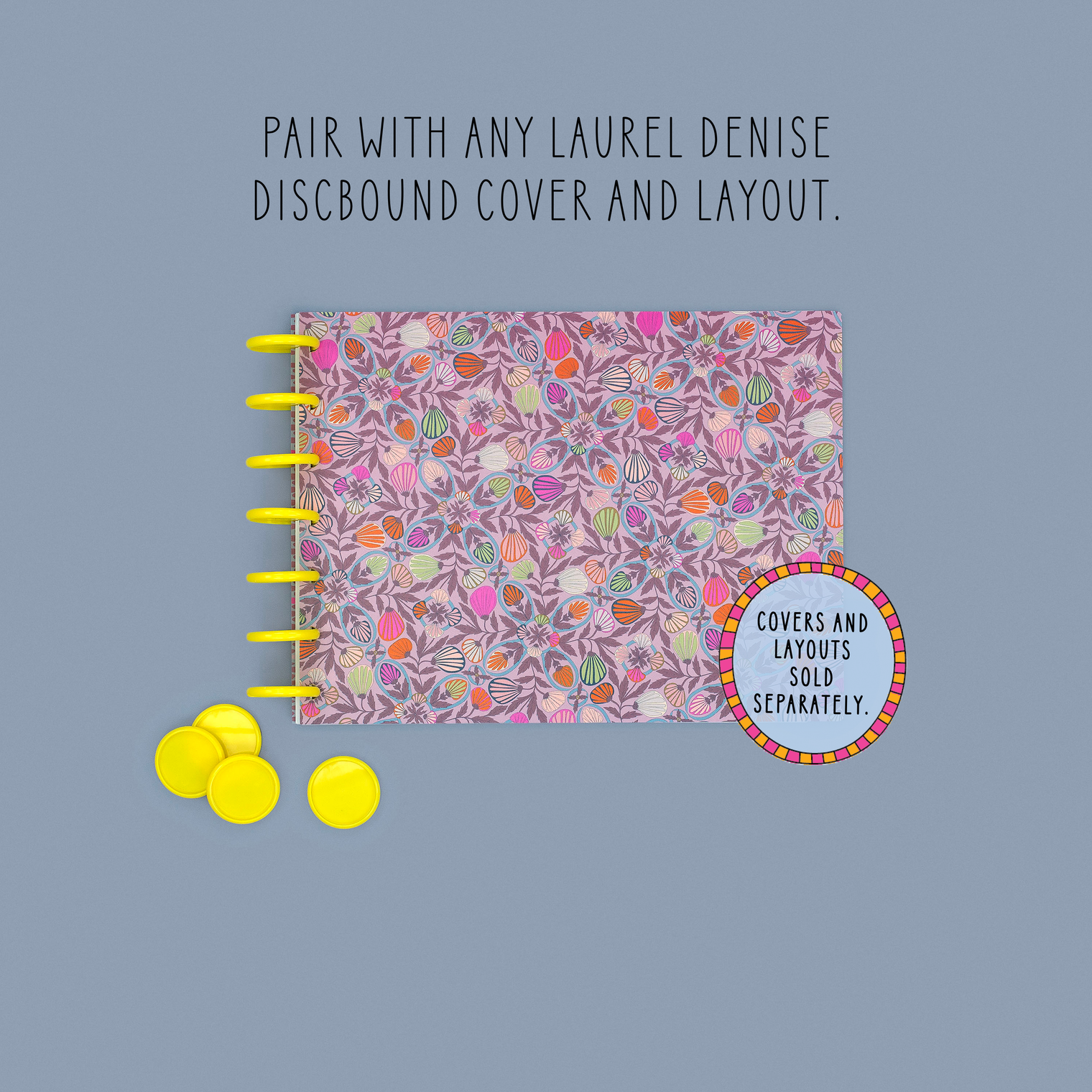 Yellow Discbound Planner Discs | Pack of 11 | Laurel Denise
