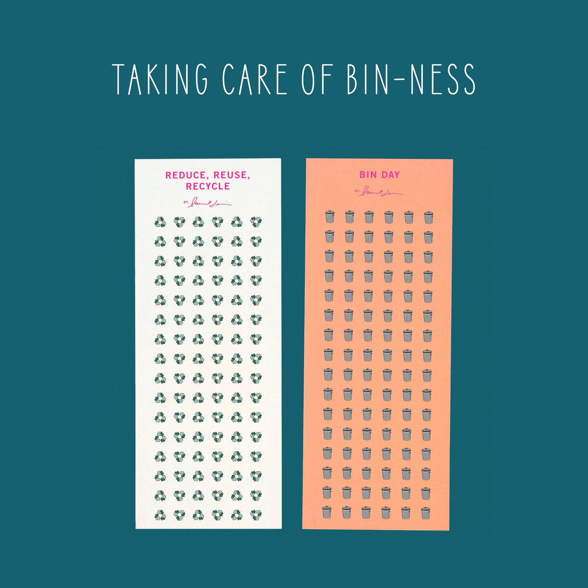 Mini Stickers | Trash + Recycling Collection