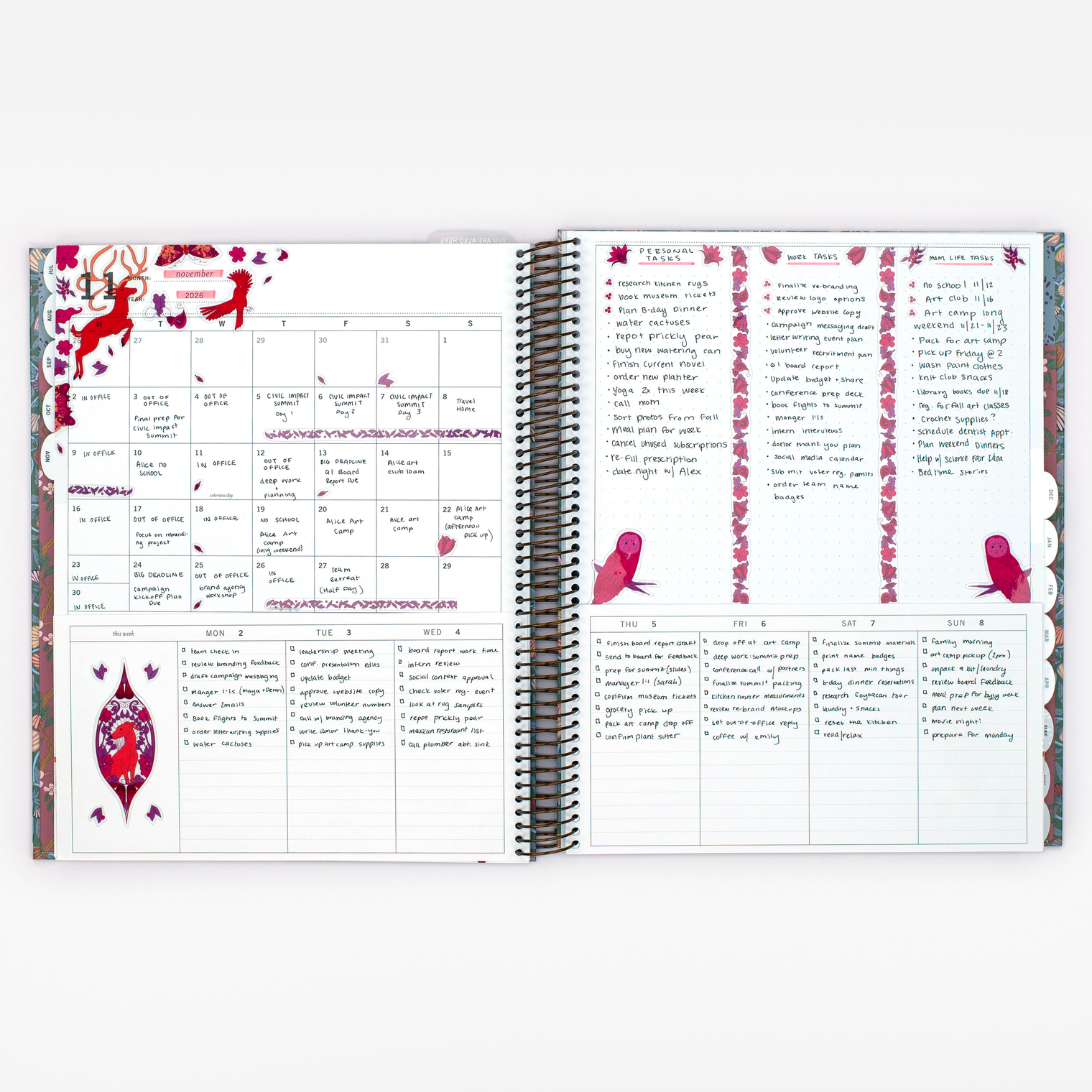 Filled-In Planner