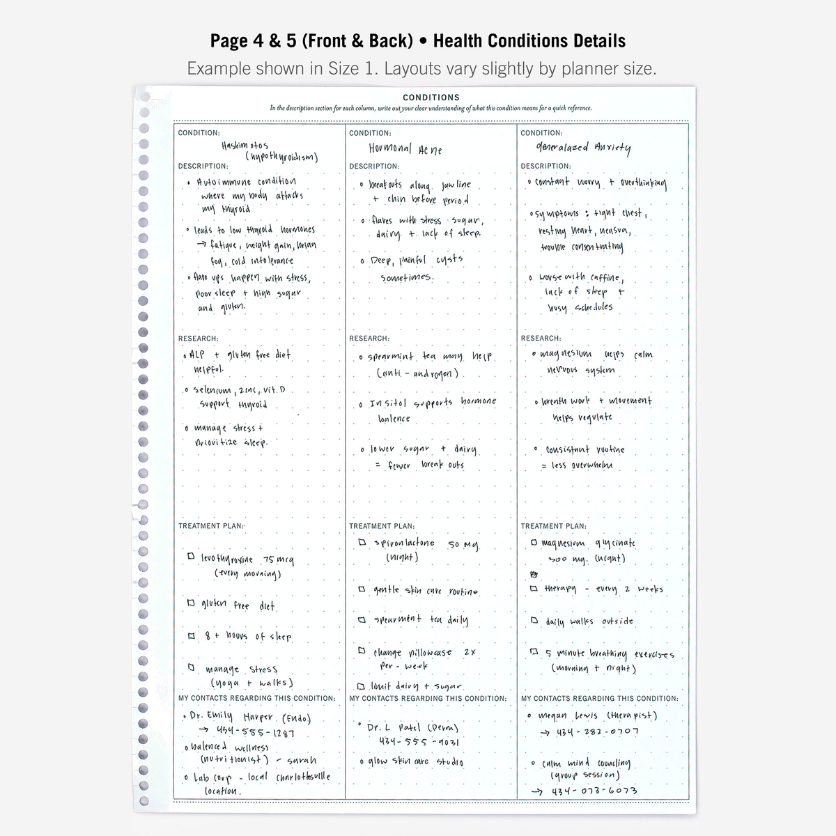 Pages 4 & 5 (Front & Back)