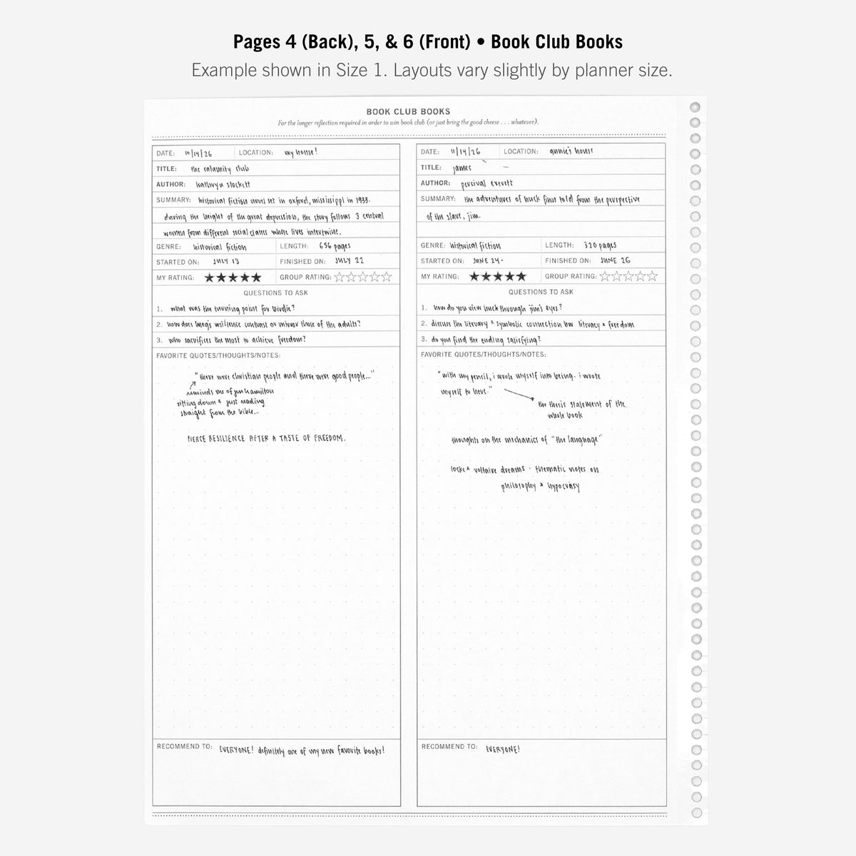 Pages 4 (Back), 5, & 6 (Front)