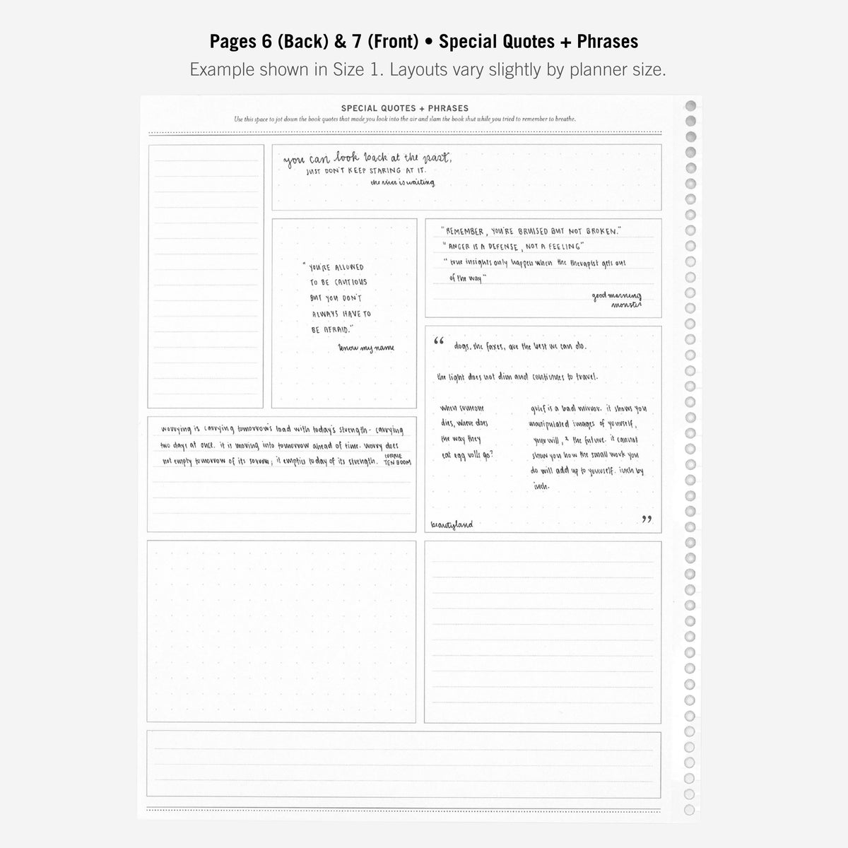 Pages 6 (Back) & 7 (Front)