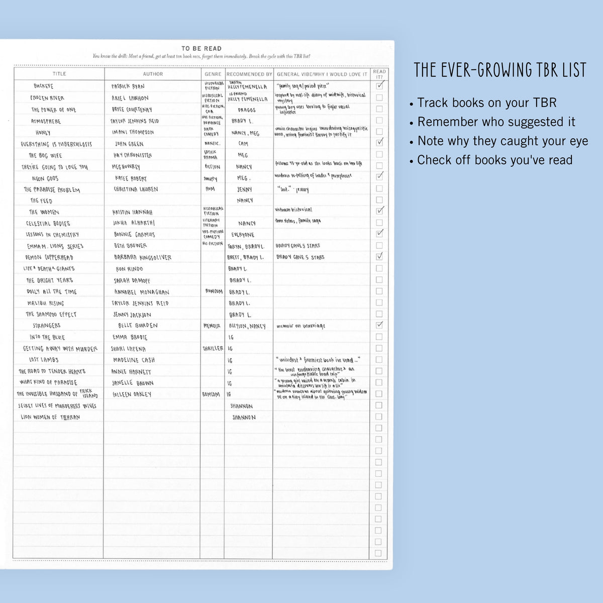 TBR List