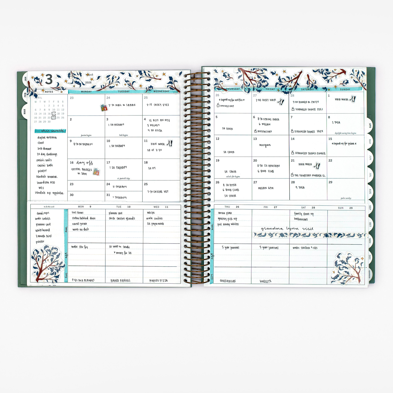 Filled-In Planner