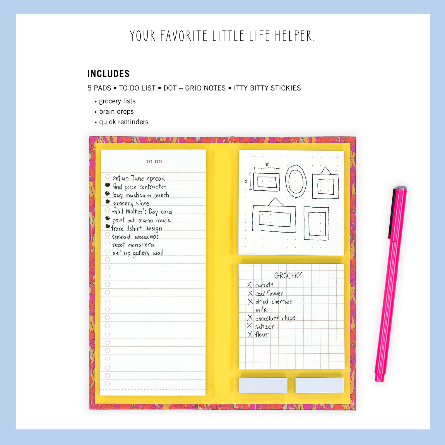 Sidekick | Sticky Note Folio | 2026–2027 Academic Collection