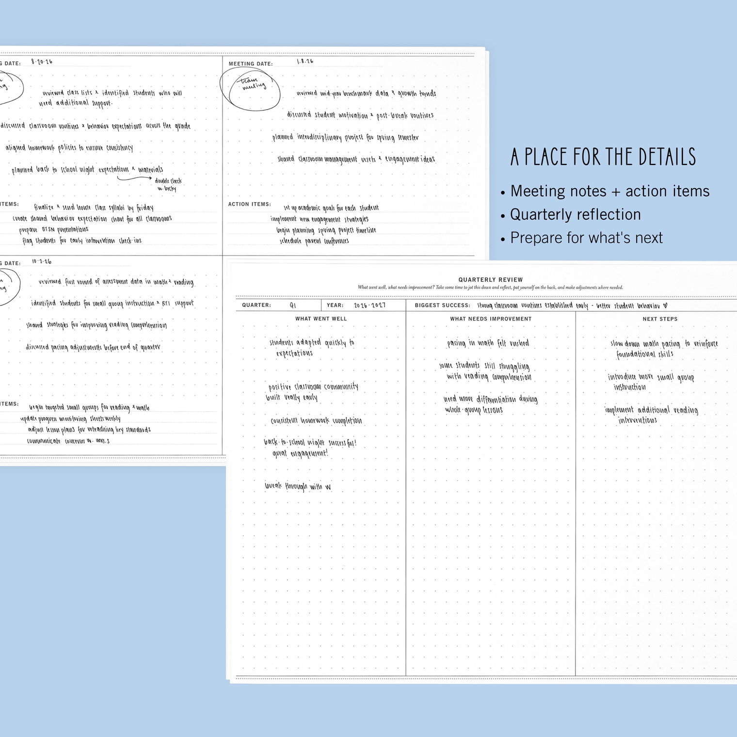 Meeting Notes + Quarterly Review