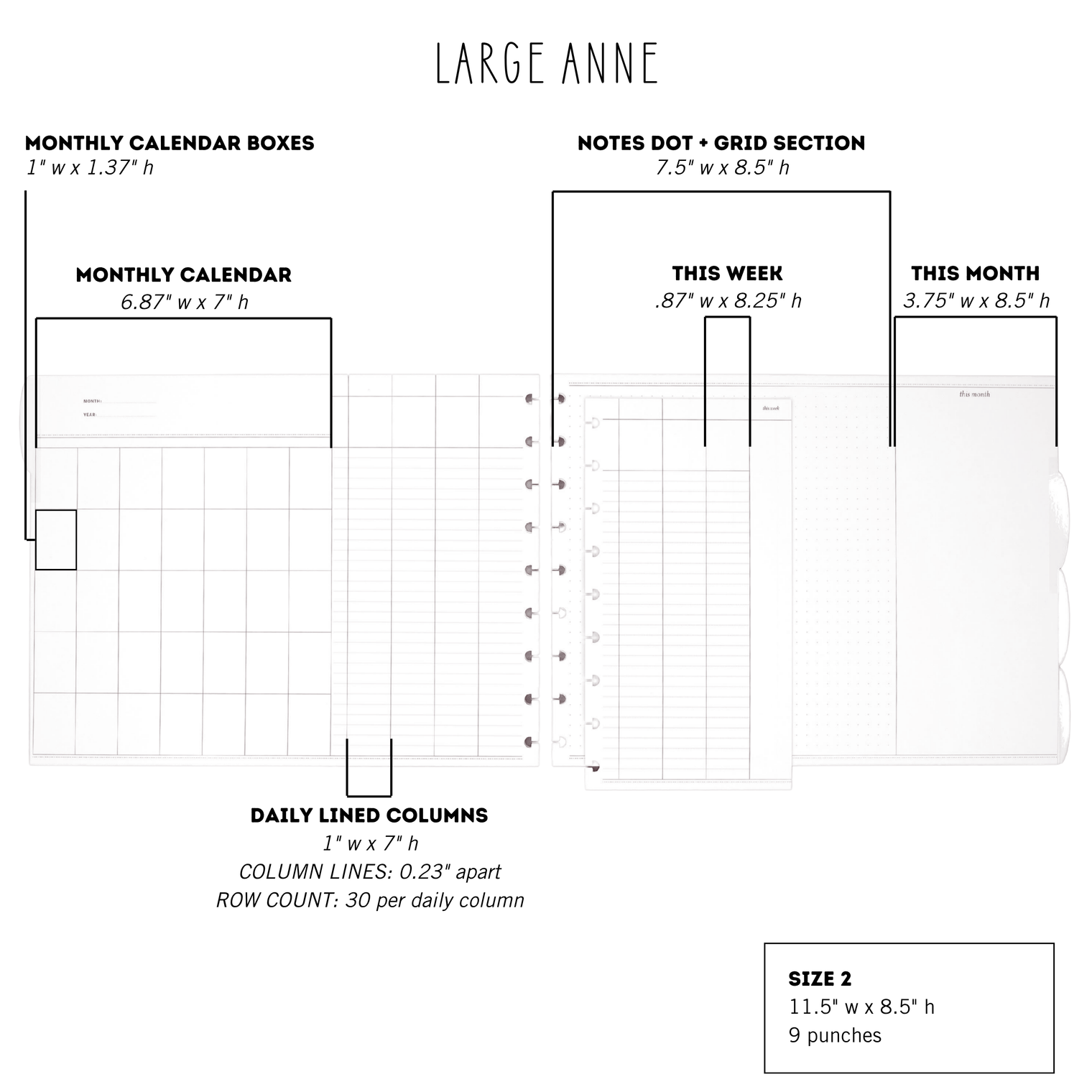 Measurements, Large