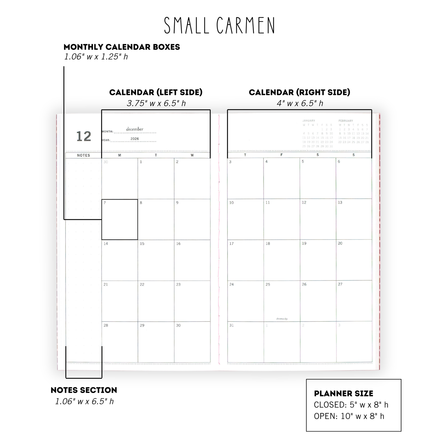 Measurements Small
