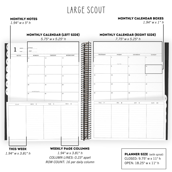 FINAL SALE: 2026 | The Scout Planner | Bennet Sisters