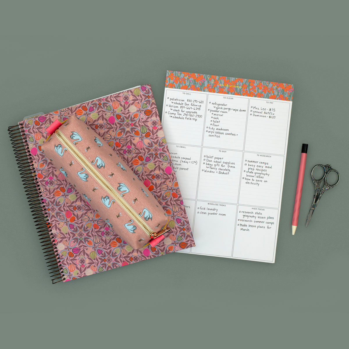 Chaos to Categories Notepad | Laurel Denise Quick List Pad | laurel denise